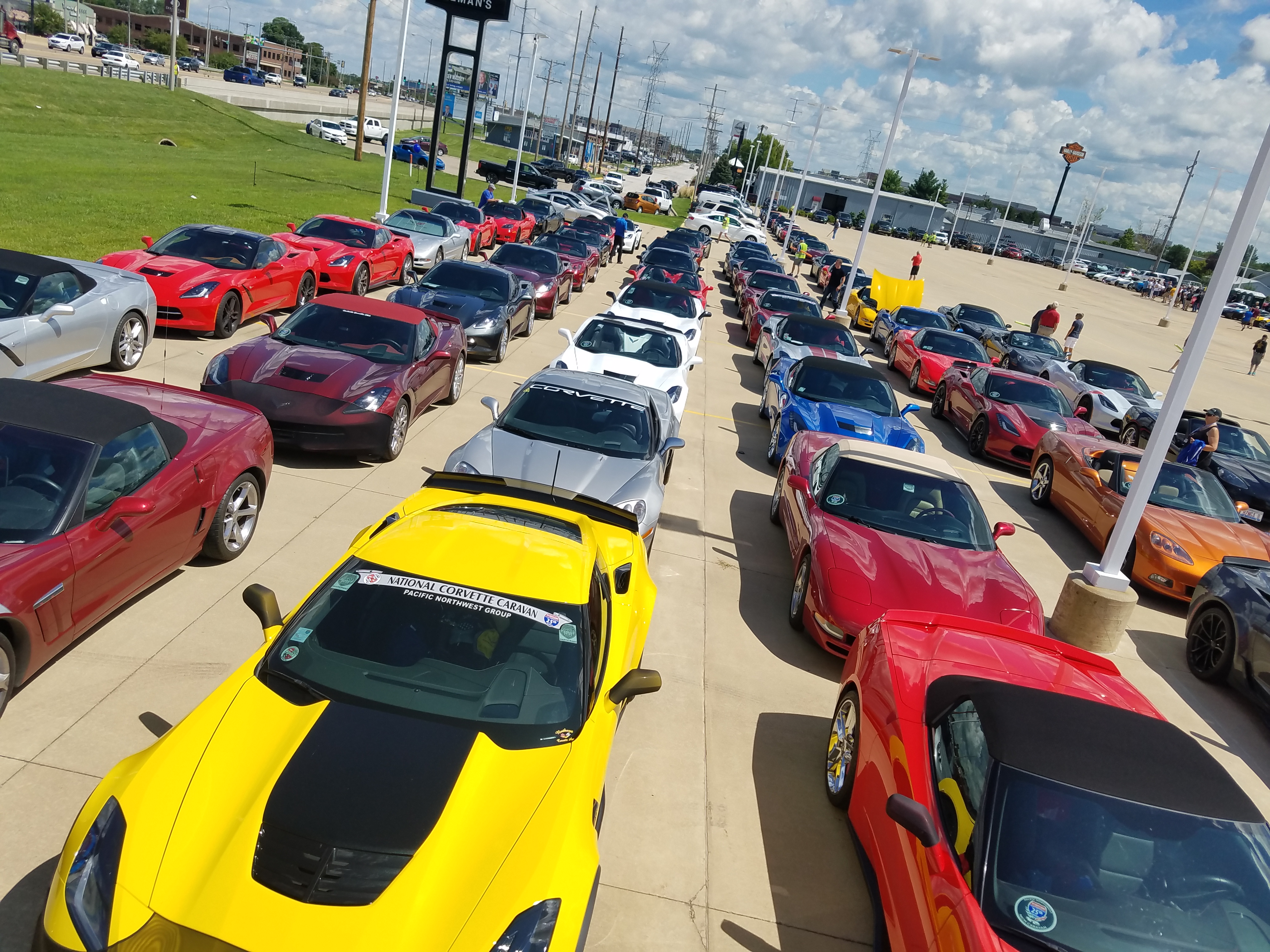 Corvettes by the mile!
