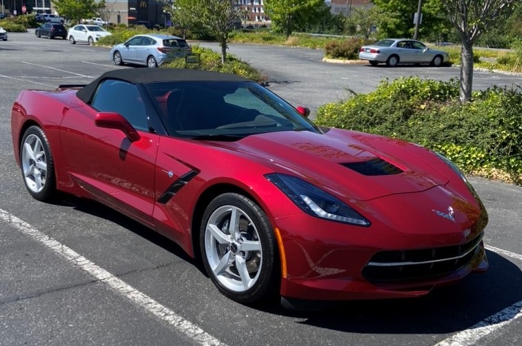 Bob Mary Jo Spurr Crystal Red C7 Convertible 2